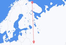 Fly fra Brjansk til Murmansk