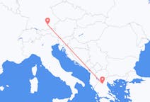 Flyreiser fra Kozani, Hellas til München, Tyskland