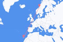 Flights from Namsos, Norway to Tenerife, Spain