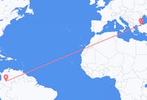 Flyreiser fra La Macarena, Colombia til Istanbul, Tyrkia