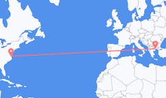 Flyrejser fra Norfolk, USA til Kavala, Grækenland
