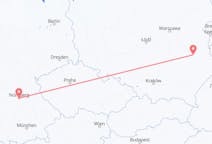 Vols depuis la ville de Lublin vers la ville de Nuremberg