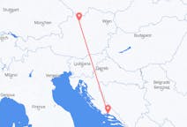 Flights from Split in Croatia to Linz in Austria