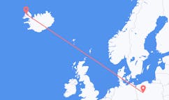 Flights from the city of Poznań, Poland to the city of Ísafjörður, Iceland