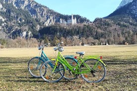 Lei en sykkel trom fuessen til Neuschwanstein slott