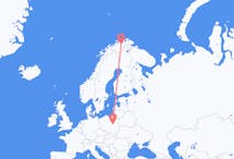 Flyreiser fra Lakselv, Norge til Warszawa, Polen