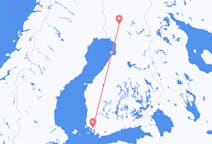 Vluchten van Turku, Finland naar Rovaniemi, Finland