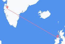 Vluchten van Derry, Noord-Ierland naar Kangerlussuaq, Groenland
