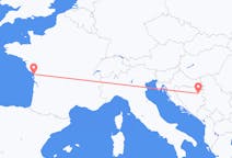 Flyg från Tuzla, Bosnien och Hercegovina till La Rochelle, Frankrike