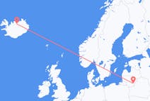 Flights from Vilnius, Lithuania to Akureyri, Iceland