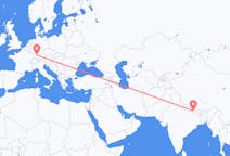 Flyreiser fra Katmandu, til Stuttgart