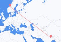 Flyg från Patna, Indien till Trondheim, Norge