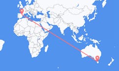 出发地 澳大利亚德文港目的地 西班牙萨拉戈萨的航班
