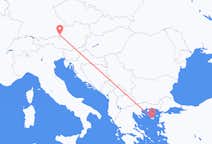 Flyg från Lemnos till Salzburg