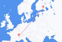 Loty z Lappeenranta, Finlandia do Genewy, Szwajcaria