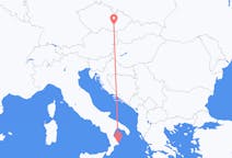 Vluchten van Crotone, Italië naar Brno, Tsjechië