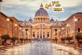 The Original St. Peter's Dome Climb, Basilica & Vatacombs