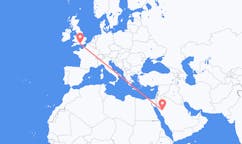 Flights from Al-`Ula, Saudi Arabia to Southampton, the United Kingdom