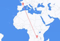 Flyreiser fra Lubumbashi, Kongo-Kinshasa til Toulouse, Frankrike