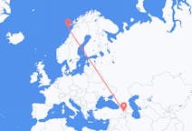 Flyg från Jerevan, Armenien till Røst, Norge