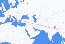 Flights from Kathmandu, Nepal to Calvi, Haute-Corse, France