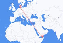 Flyreiser fra Bosaso, Somalia til Hamburg, Tyskland