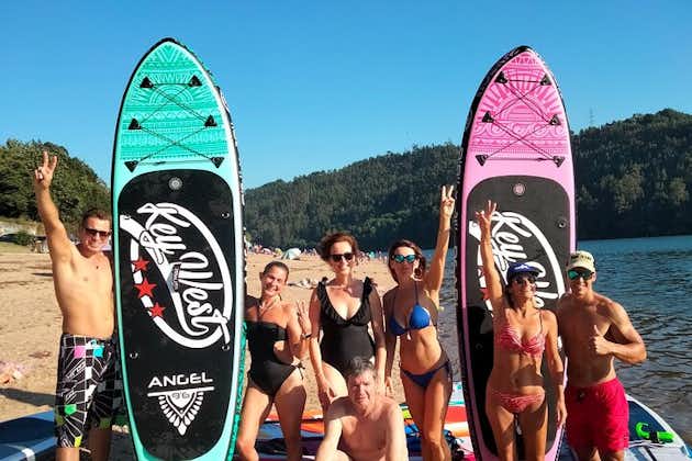 Stand Up Paddle discovering desert beaches of Douro River - Pick Up included
