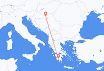 クロアチアのオシエクから、ギリシャのカラマタまでのフライト