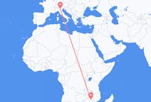 Flyreiser fra Tete, Mosambik til Verona, Italia