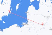 Lennot Vilnasta, Liettuasta Kalmariin, Ruotsiin