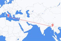 出发地 缅甸出发地 曼德勒目的地 意大利卡塔尼亞的航班