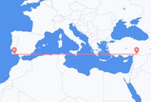 Flights from Gaziantep in Turkey to Faro in Portugal