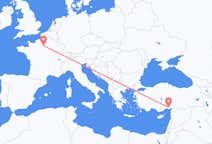 出发地 土耳其出发地 阿达纳目的地 法国巴黎的航班