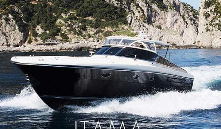 Capri Island in Private Luxury 40 feet Speedboat from Sorrento, Positano, Amalfi, Ravello
