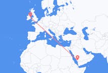 Flyrejser fra Abha, Saudi-Arabien til Dublin, Irland