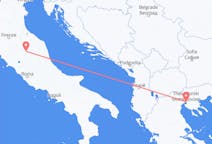 Flyreiser fra Perugia, til Thessaloniki