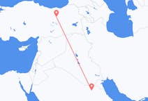 沙特阿拉伯出发地 阿勒吉蘇馬飞往沙特阿拉伯目的地 埃尔津詹的航班