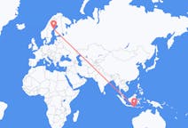 Flights from Praya, Lombok, Indonesia to Umeå, Sweden