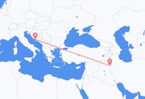 Flights from Sulaymaniyah, Iraq to Brač, Croatia
