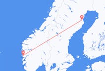 Loty z Skelleftea, Szwecja z Bergen, Norwegia