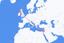 Flights from Aqaba, Jordan to Belfast, the United Kingdom
