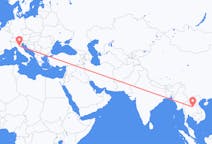 Flyreiser fra Udon Thani, Thailand til Bologna, Italia