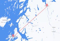 Vluchten van Brønnøysund naar Mosjøen
