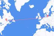 Flyrejser fra Saguenay, Canada til Stettin, Polen
