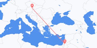 Flights from Jordan to Austria