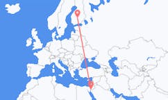 Flug frá Aqaba, Jórdaníu til Jyvaskyla, Finnlandi