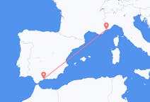 Flyrejser fra Málaga, Spanien til Nice, Frankrig