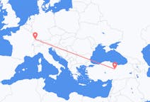 Flyreiser fra Mulhouse, Sveits til Sivas, Tyrkia