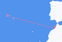 Fly fra Rabat til Pico Ø