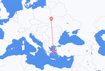Flights from Lviv, Ukraine to Mykonos, Greece